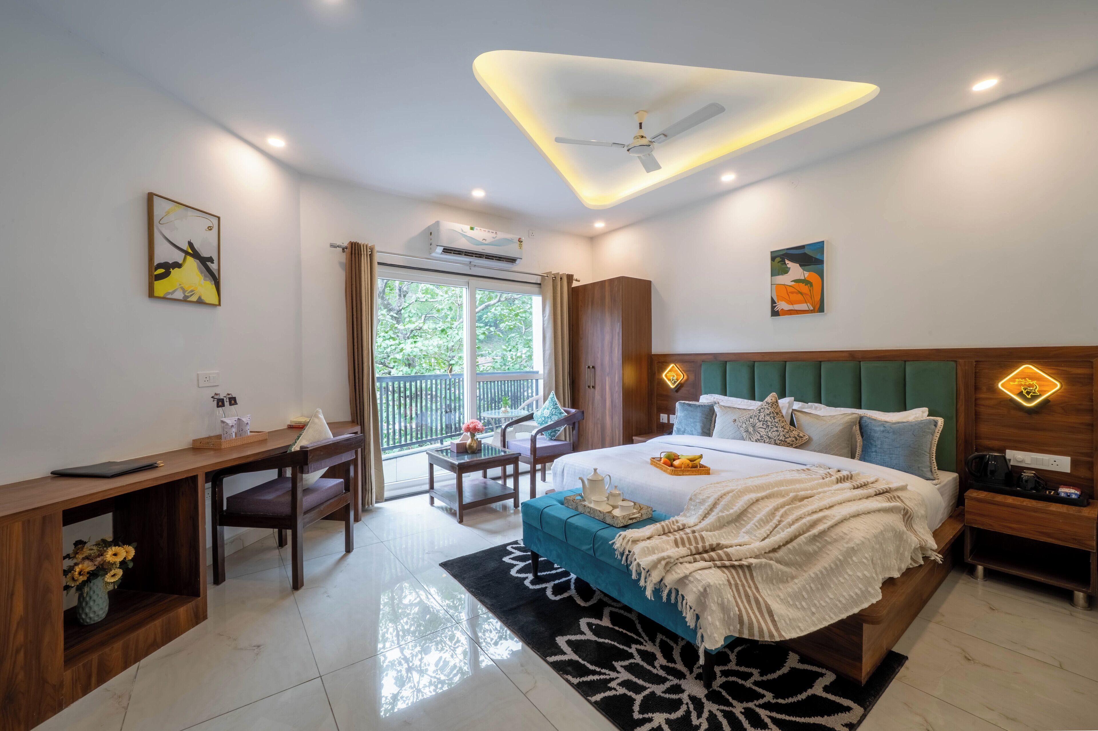 Quarto executivo, sacada, vista para a colina | Quartos à prova de som, Wi-Fi de cortesia