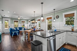 Microwave, oven, stovetop, dishwasher