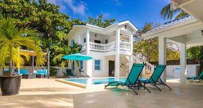 Entire 3-house Villa in San Pedro, Belize 14 guests, 8 beds, 4 baths WiFi, AC