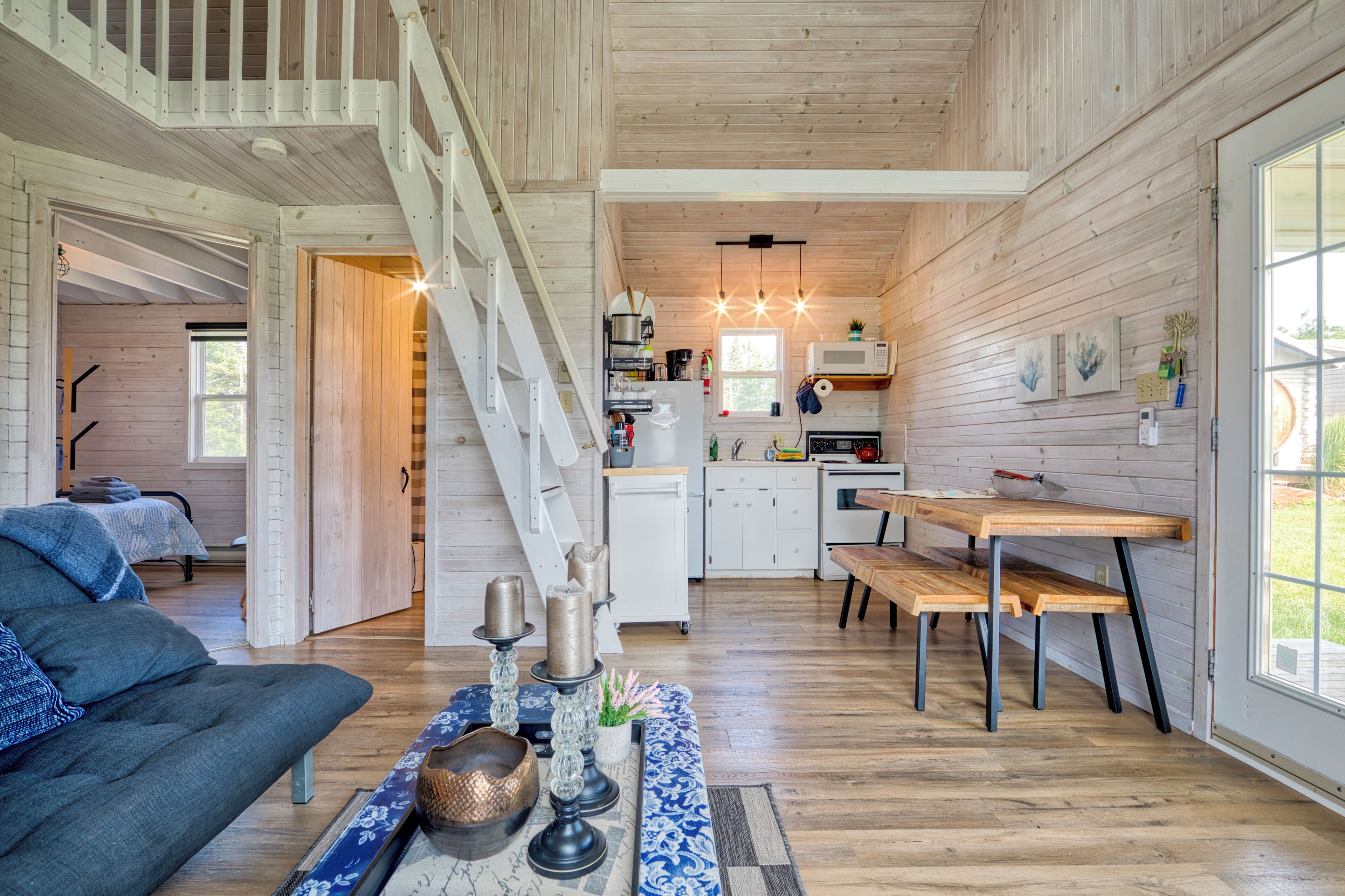 Smart TV, DVD player, books