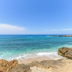 Private beach