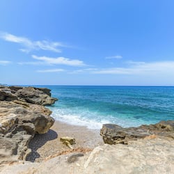 Private beach