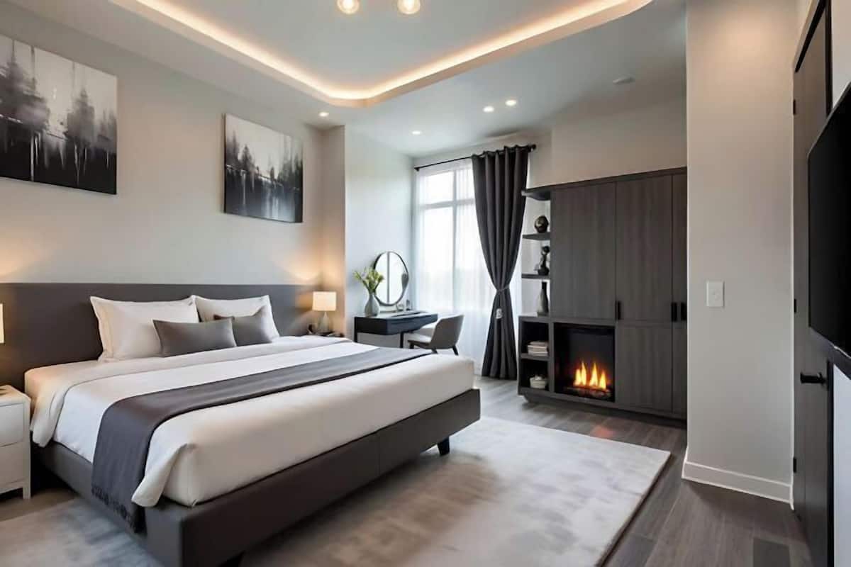 Ropa de cama de alta calidad, colchones con efecto memoria y escritorio