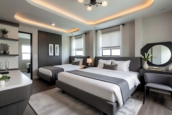 Deluxe Triple Room | Premium bedding, memory foam beds, desk, laptop workspace