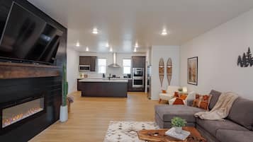 TV connectée, cheminée