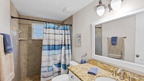 Hair dryer, towels
