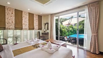 Caja de seguridad en la habitación y cortinas blackout