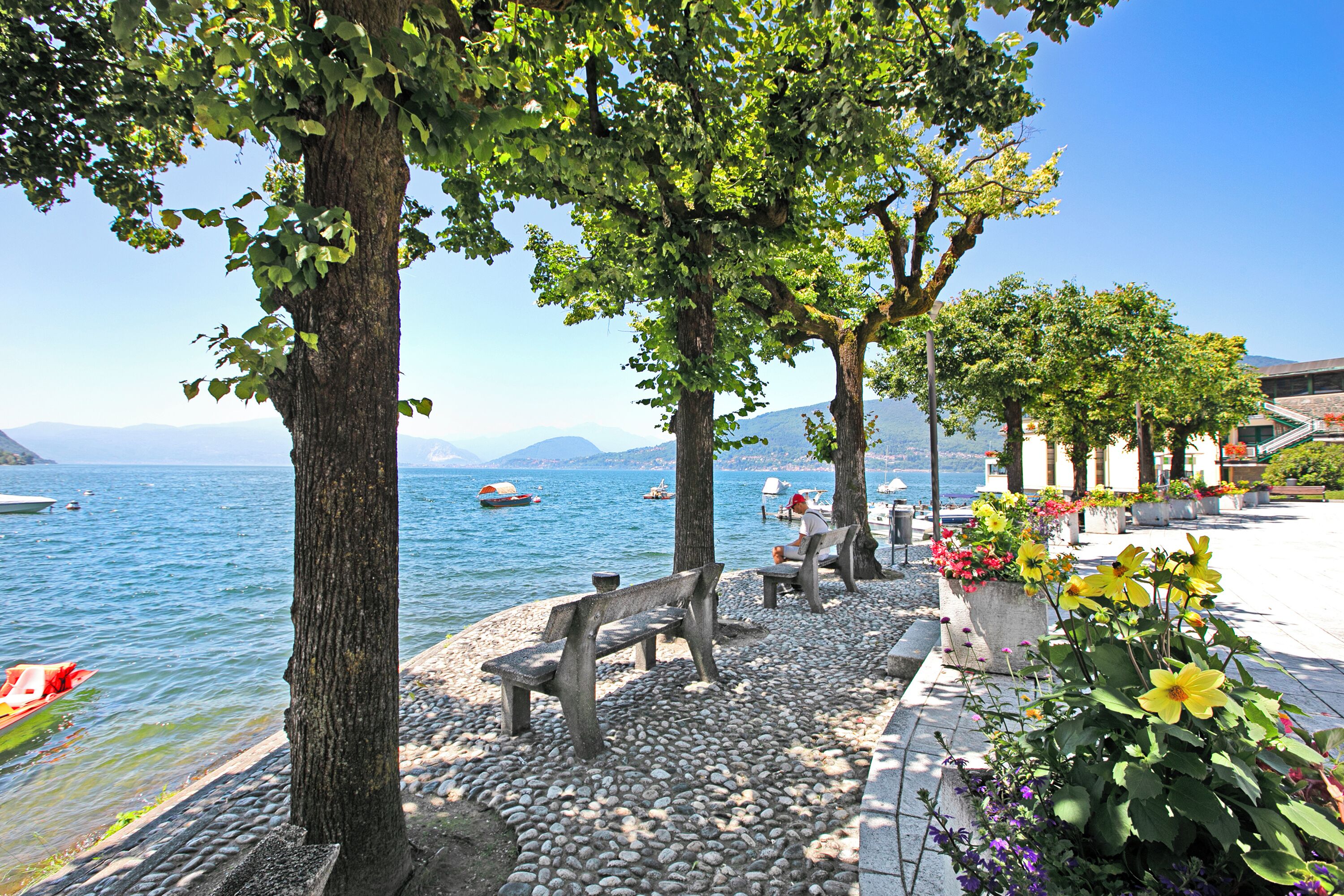 Appartement familial, plusieurs chambres, au bord du lac (Il Porticciolo Lake Front) | Terrain de l’hébergement 