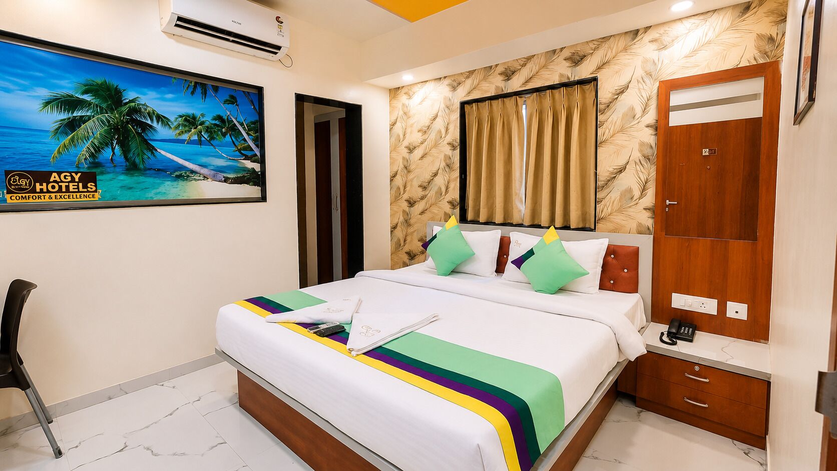 Deluxe Double Room, City View | Egyptian cotton sheets, premium bedding, soundproofing, free WiFi