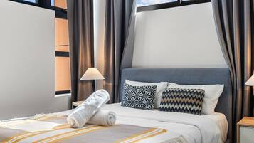 2 bedrooms, iron/ironing board, WiFi, bed sheets