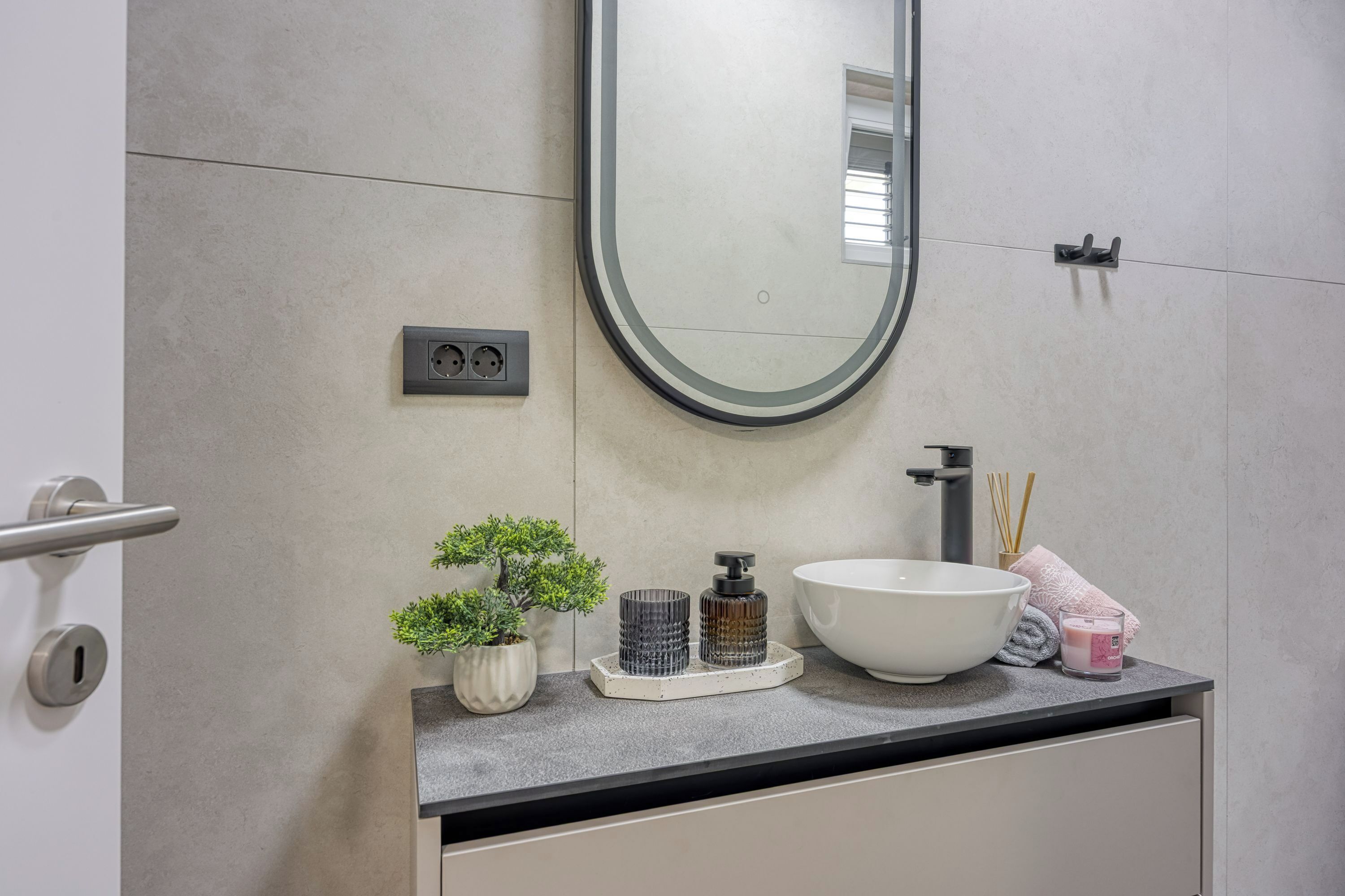 บ้านพักสำหรับครอบครัว, หลายห้องนอน (Villa Aria with heated Pool and) | ห้องน้ำ | ฝักบัว, ไดร์เป่าผม, ผ้าเช็ดตัว, สบู่