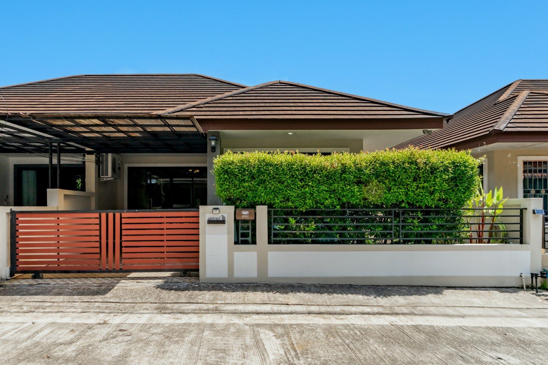 Fassade der Unterkunft