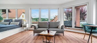 Appartement 'An Der Alten Bäckerei' met uitzicht op het meer, eigen tuin en Wi-Fi