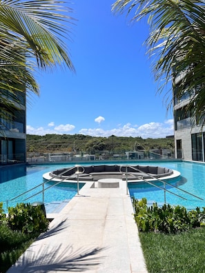 Apartamento, 1 habitación, fumadores, balcón | Piscina | Una piscina al aire libre