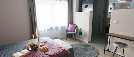 1 bedroom, iron/ironing board, free WiFi, bed sheets