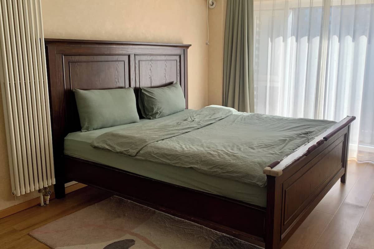 Family Apartment, City View | Desk, laptop workspace, blackout curtains, soundproofing