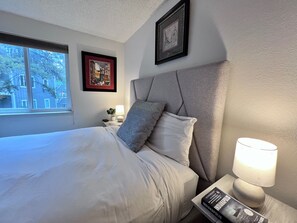 2 bedrooms, iron/ironing board, travel crib, free WiFi