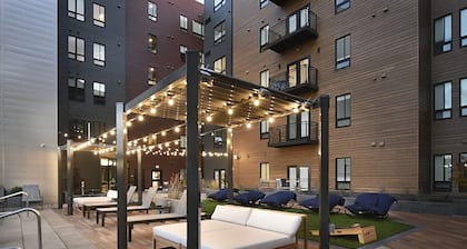 Mountain Lines & Slatted Calm | Cozy Modern Loft