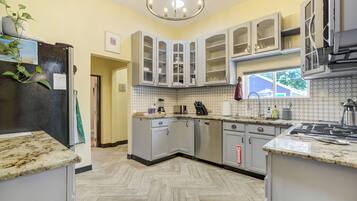 House, Patio | Private kitchen