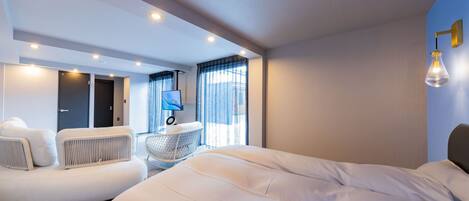 Deluxe-huvila, patio | Ilmainen Wi-Fi