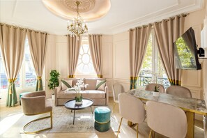 Appartement, vue ville | Coin séjour