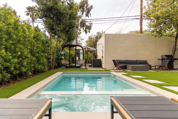 A heated pool