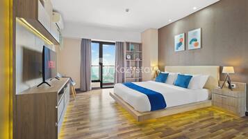 Apartamento, 1 quarto, vista para a cidade | Ferros/tábuas de passar roupa, Wi-Fi de cortesia