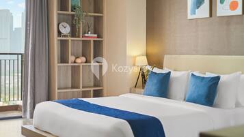 Appartamento, 1 camera da letto, vista città | Ferro/asse da stiro, Wi-Fi gratuito