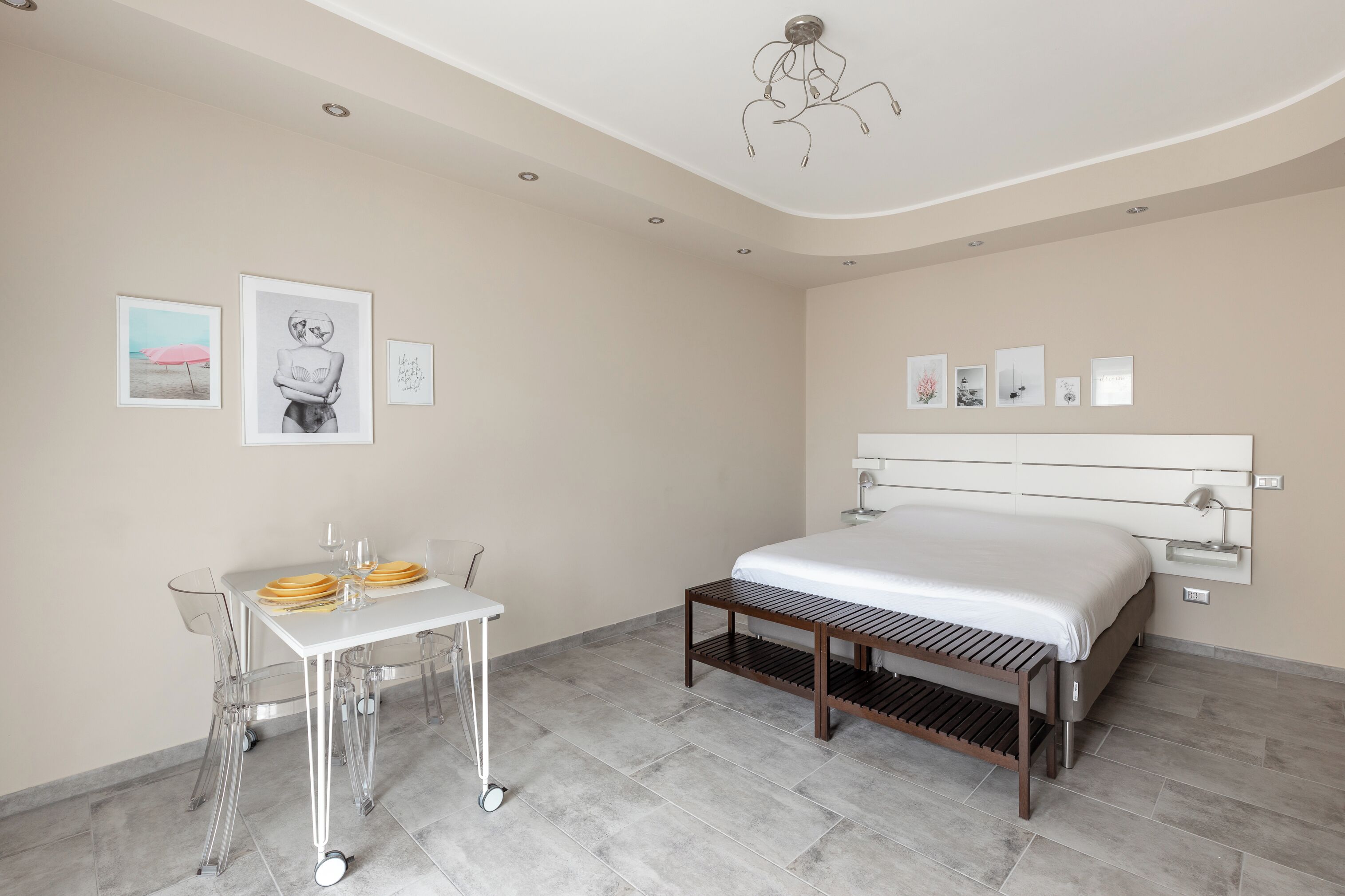 Monolocale Standard, 1 letto matrimoniale, balcone | Postazione laptop, ferro/asse da stiro, Wi-Fi gratuito, lenzuola