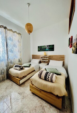 2 間睡房、熨斗/熨衫板、Wi-Fi、床單