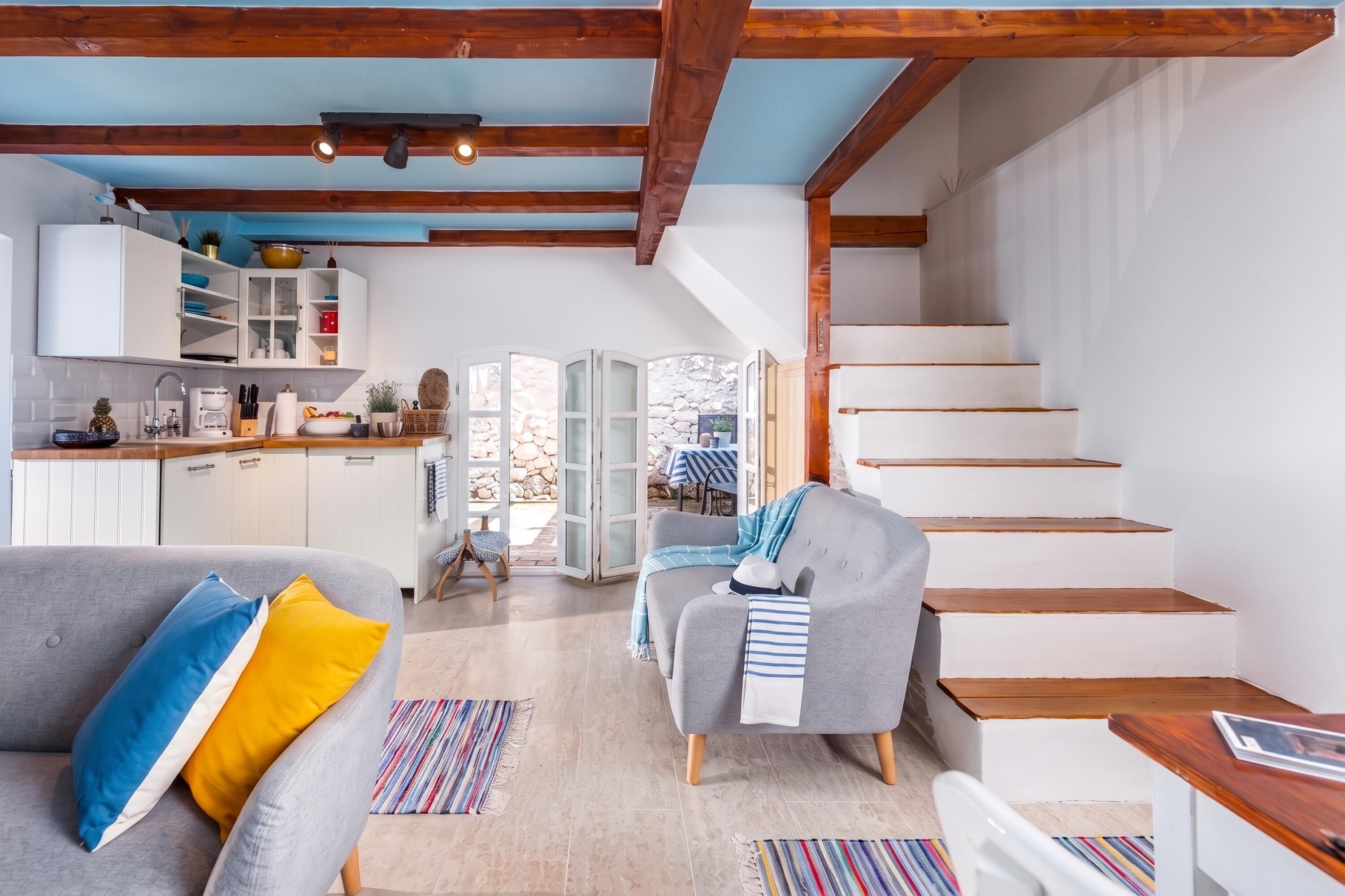 Casa estándar, 1 habitación, Terraza (La Rocca Duo - Hidden In Istria) | Área de sala de estar | Smart TV 