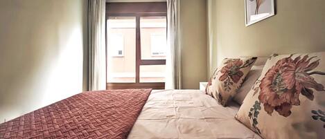 1 bedroom, iron/ironing board, travel crib