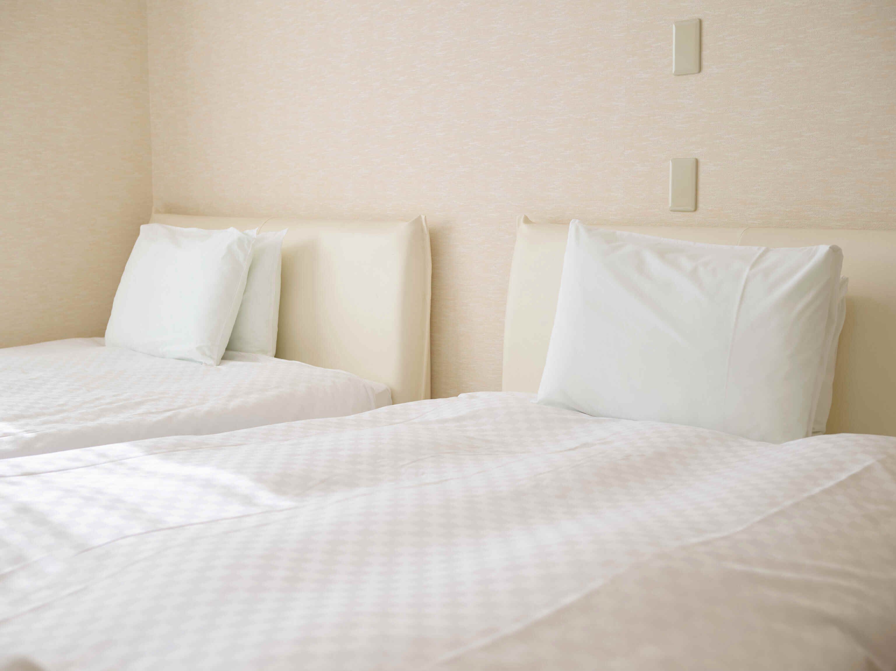 ห้องดีลักซ์ทวิน | โต๊ะทำงาน, พื้นที่ทำงานแบบใช้แล็ปท็อป, Wi-Fi ฟรี, ผ้าปูที่นอน