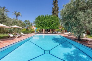 A heated pool