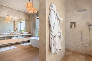 Shower, hair dryer - My Rental Homes | Villa Amrabat heated pool air conditioning (Douar Oulad Ali)