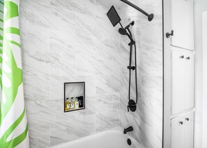 Hair dryer, towels