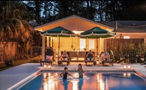 Savannah Retreat with Pool|Golf|Hot tub|Pet+|Sleeps 14