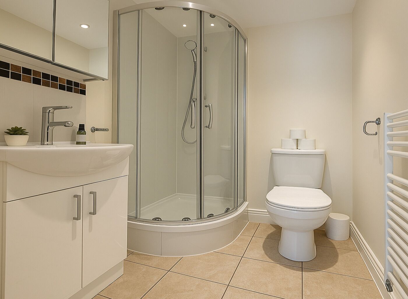 Apartment | Bathroom | Free toiletries, hair dryer, towels, soap