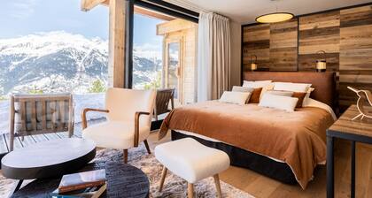 Neues Chalet in La Plagne, direkter Pistenzugang, Sauna, Parkplatz, 5 Zimmer