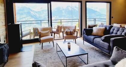 Chalet Neuf Ă  La Plagne - 3Niv, 12pers, Sauna, Parking, WiFi