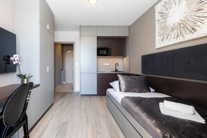 Basic Single Room, 1 Bedroom | Laptop workspace, blackout drapes, free WiFi