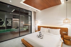 5 bedrooms, iron/ironing board, free WiFi, bed sheets - Elegant 5BR Canggu Villa – 400m to Pristine Beach (Kuta Utara)