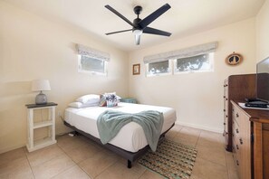 1 bedroom, iron/ironing board, travel crib, WiFi