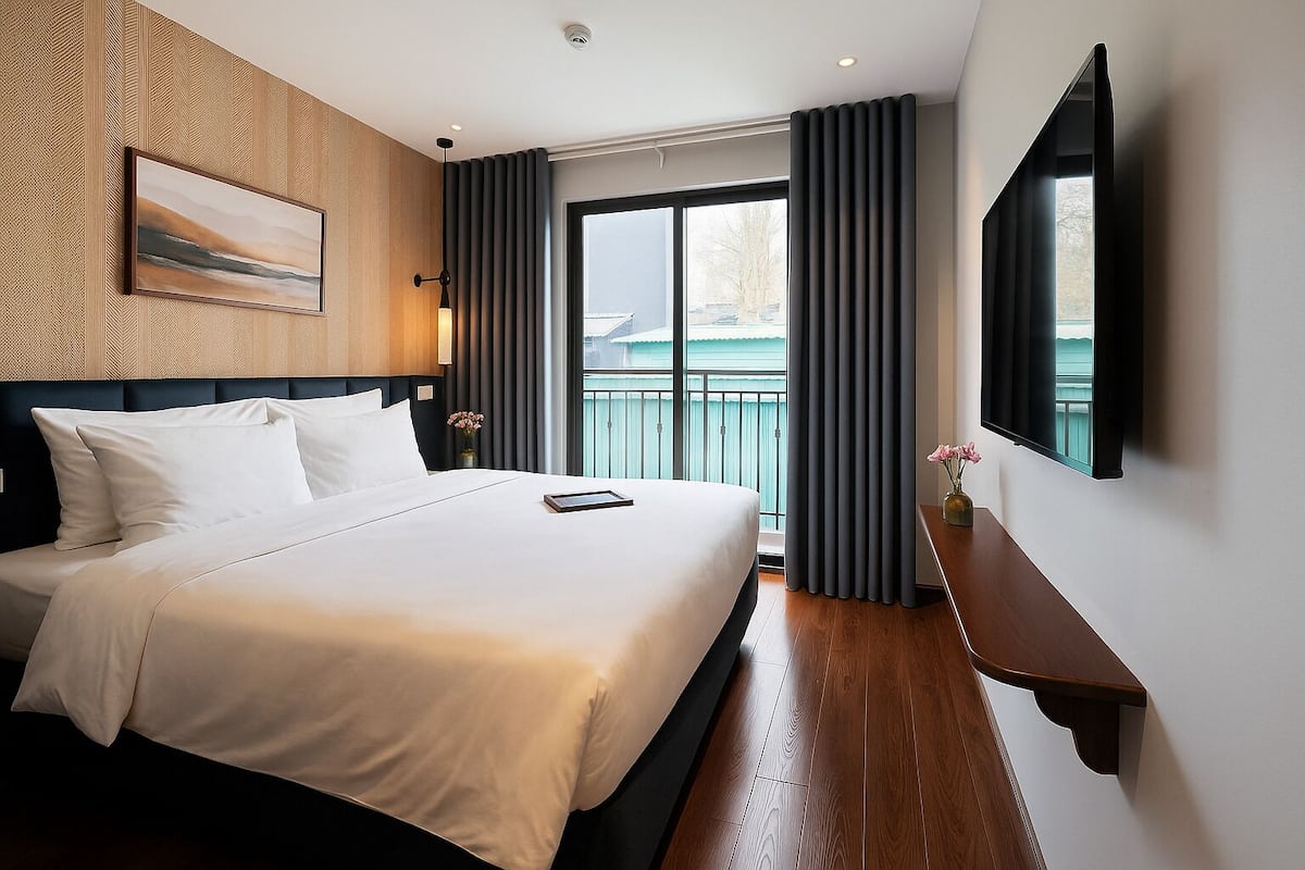 Deluxe Double or Twin Room, Non Smoking | Egyptian cotton sheets, premium bedding, down comforters, pillowtop beds