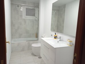 Towels, soap, toilet paper