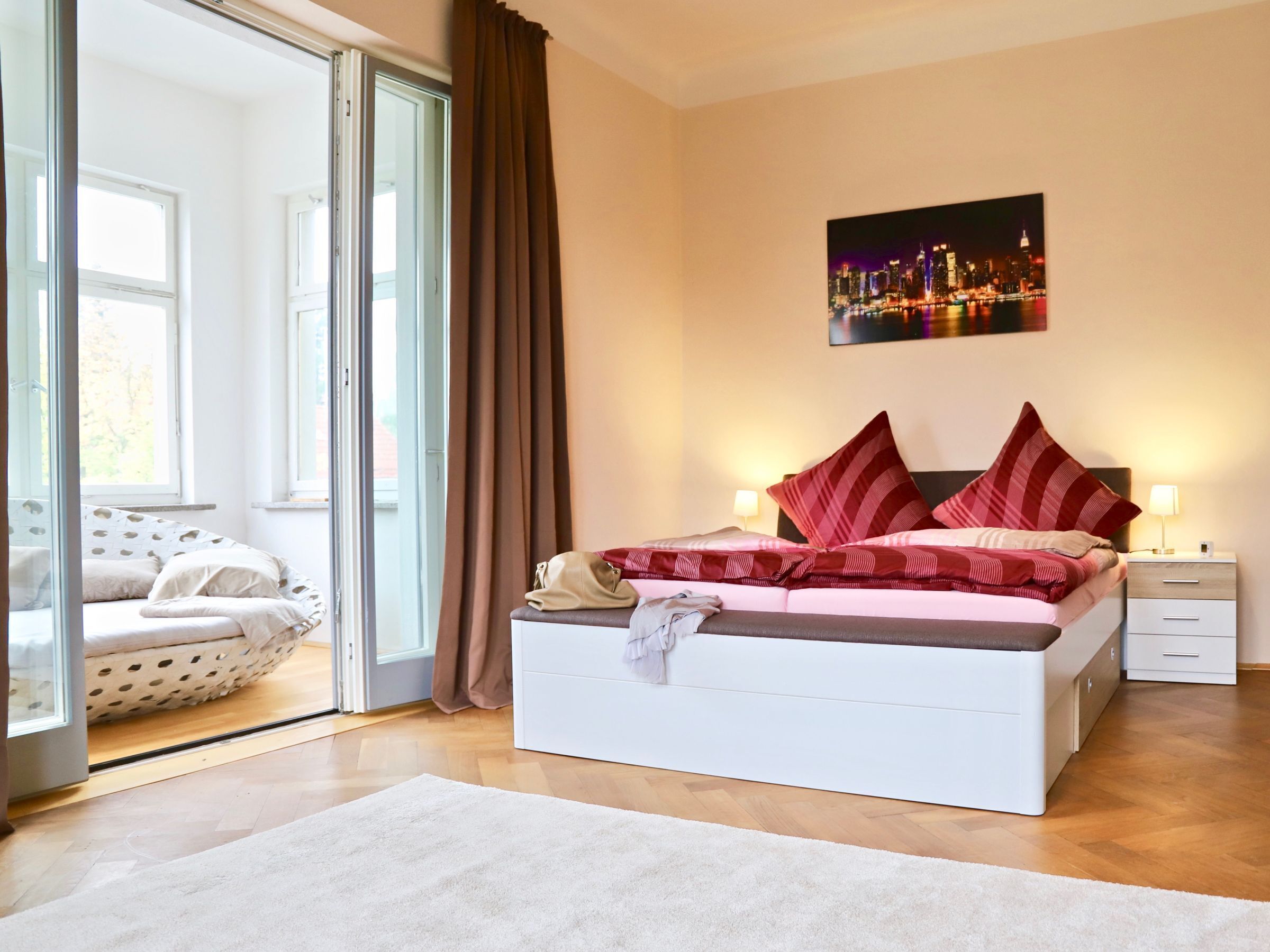 5 Schlafzimmer, Bügeleisen/Bügelbrett, WLAN