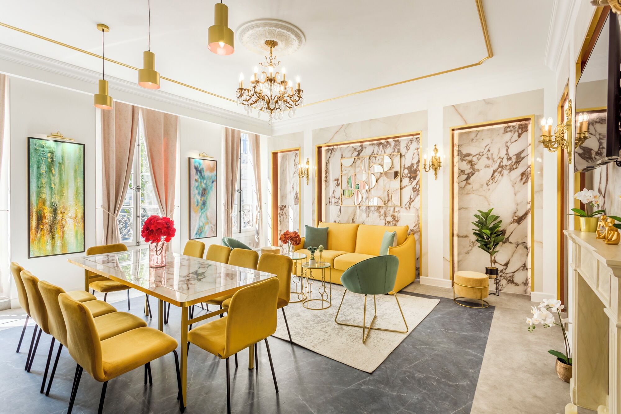 Apartment, City View | Living area
