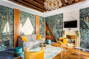 Apartment, City View | Living area | Offices