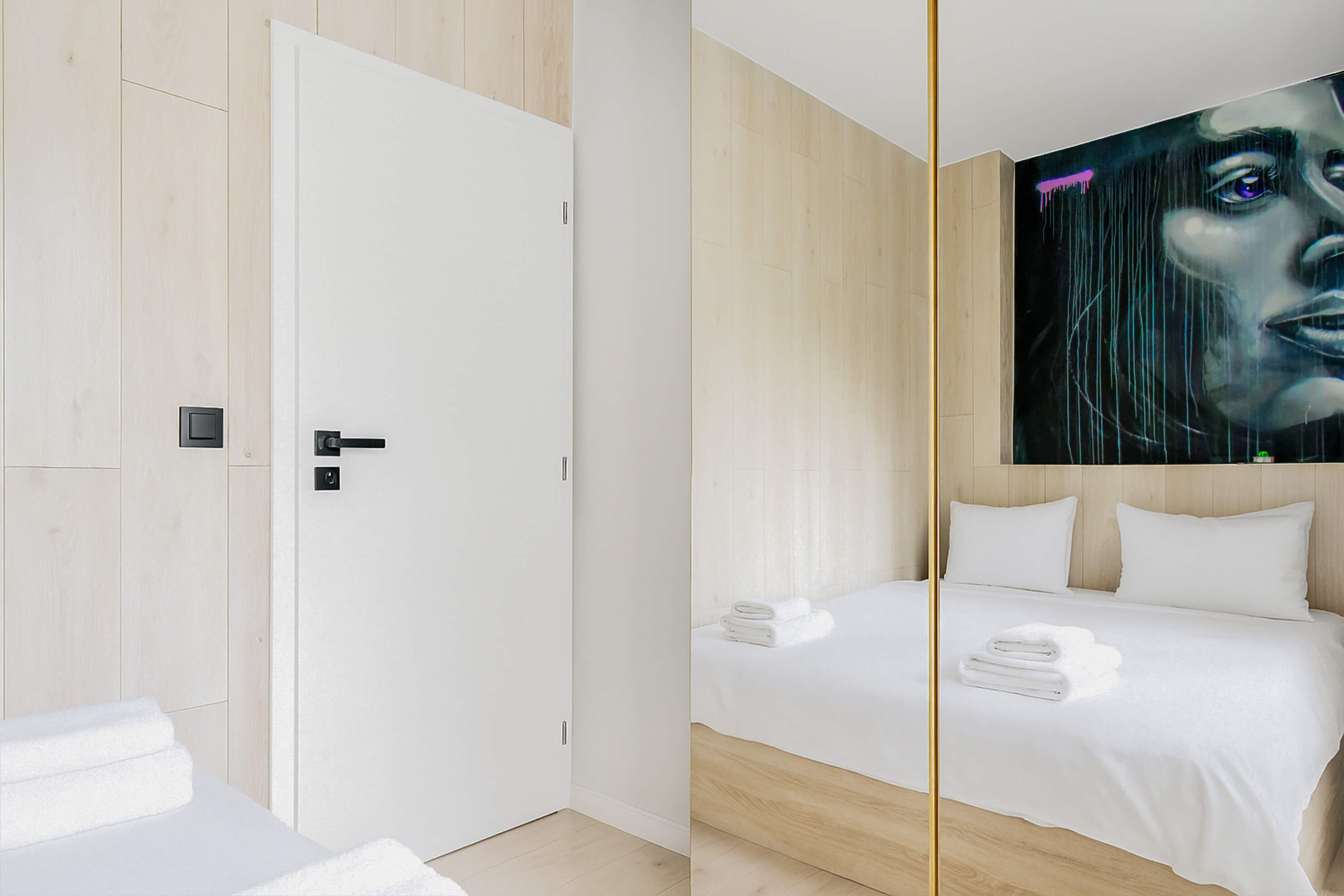 2 dormitorios, tabla de planchar con plancha, wifi gratis y ropa de cama