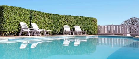 A heated pool